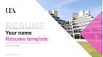 University of East Anglia Resume Templat PPT