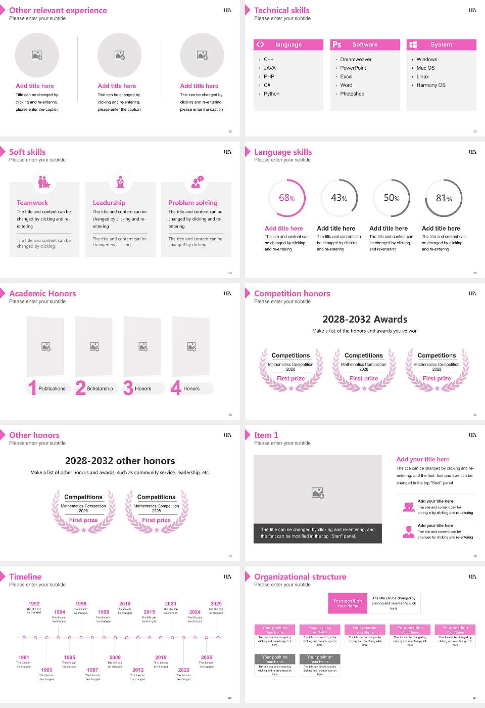 University of East Anglia Resume PPT Template16:9 ratio PPT effect preview image3