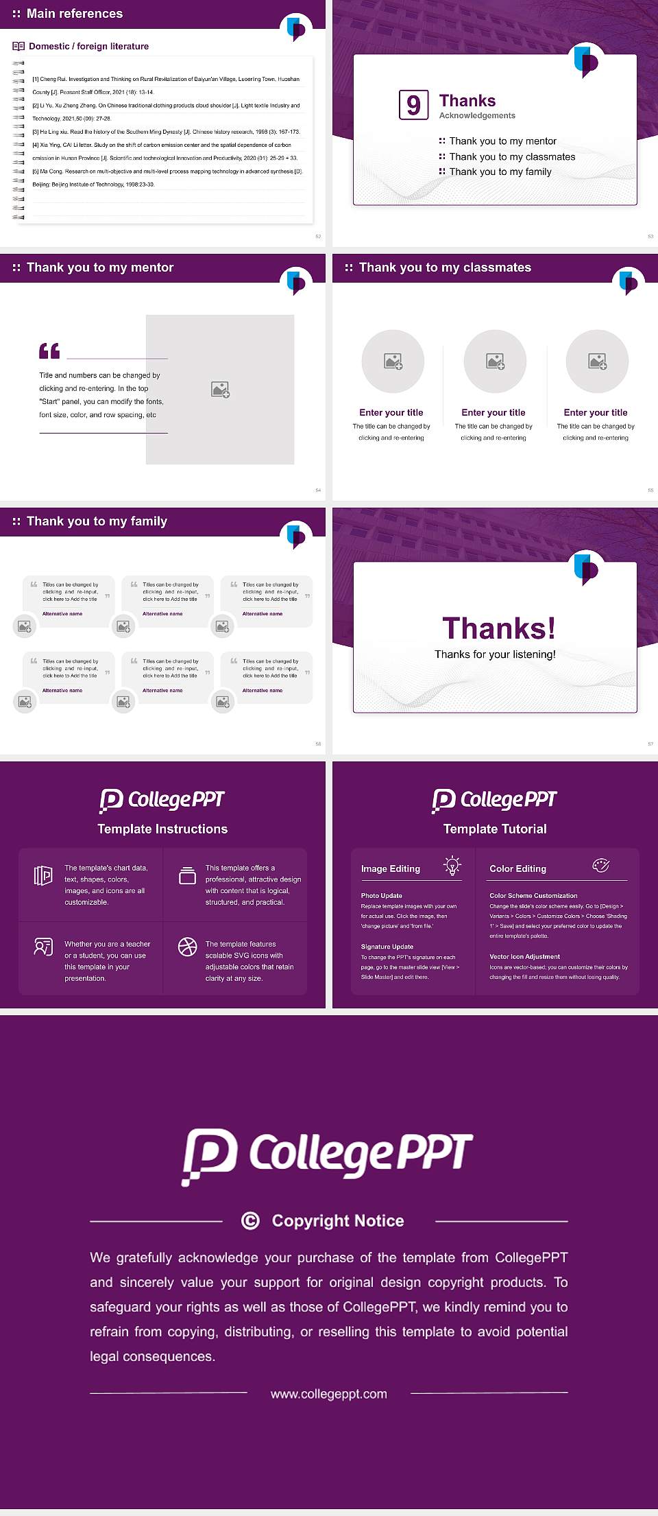 University of Portsmouth Graduation Thesis Defense PPT Template4:3 ratio PPT effect preview image7