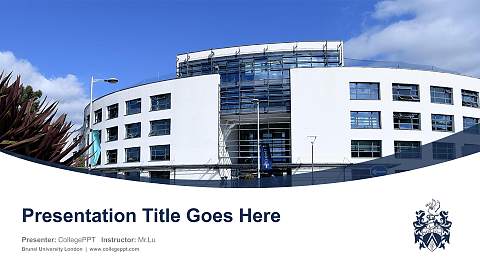 Brunel University London Course/Courseware Creation PPT Template