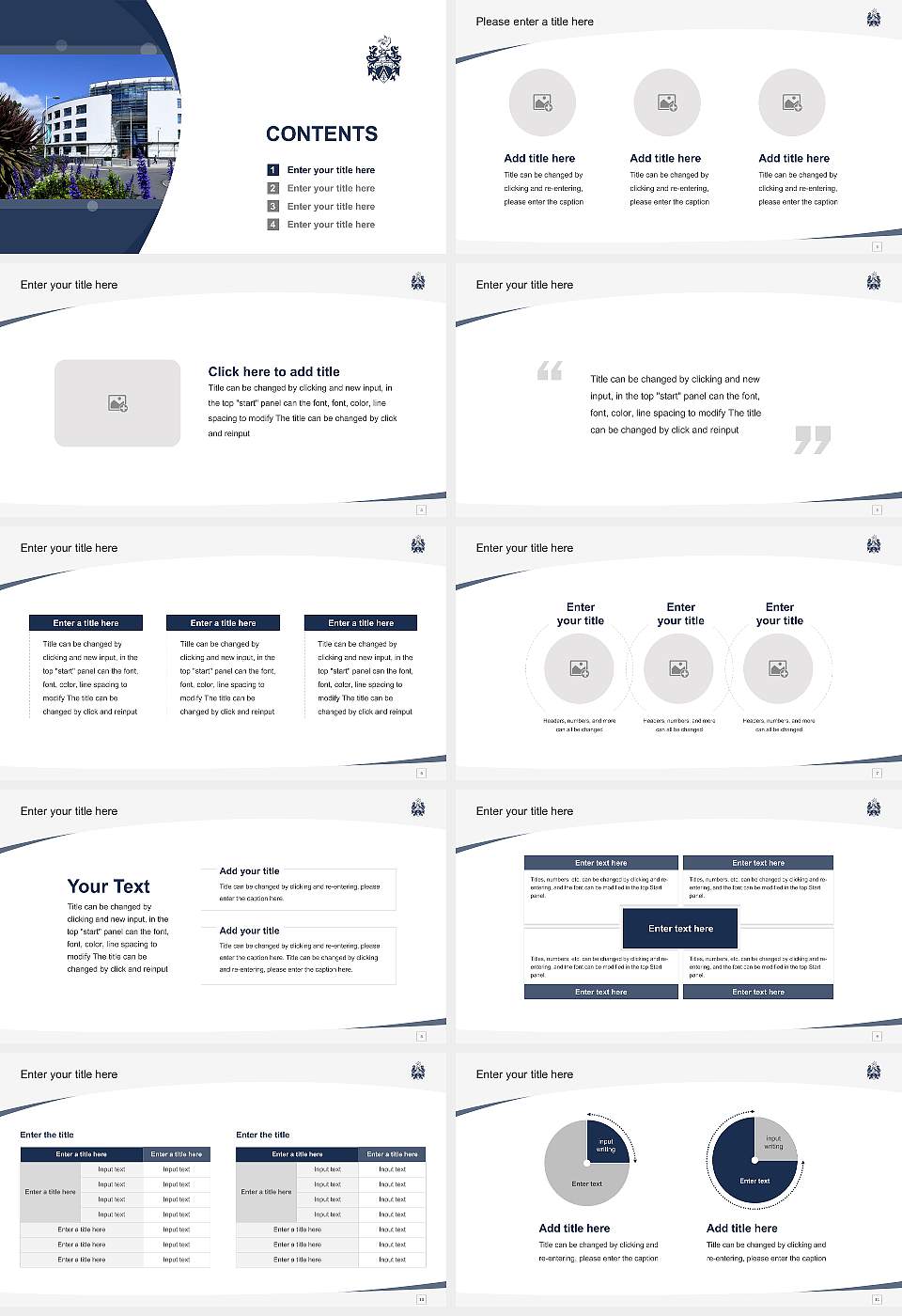 Brunel University London Course/Courseware Creation PPT Template16:9 ratio PPT effect preview image2