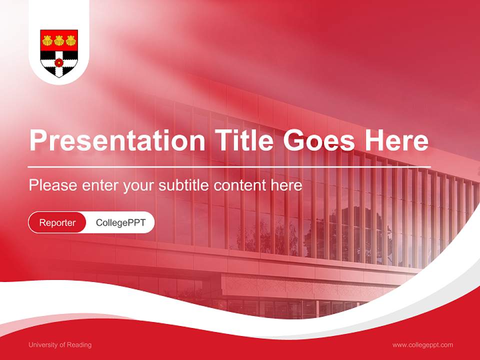 University of Reading Lecture Sharing and Networking Event PPT Template4:3 ratio PPT effect preview image4