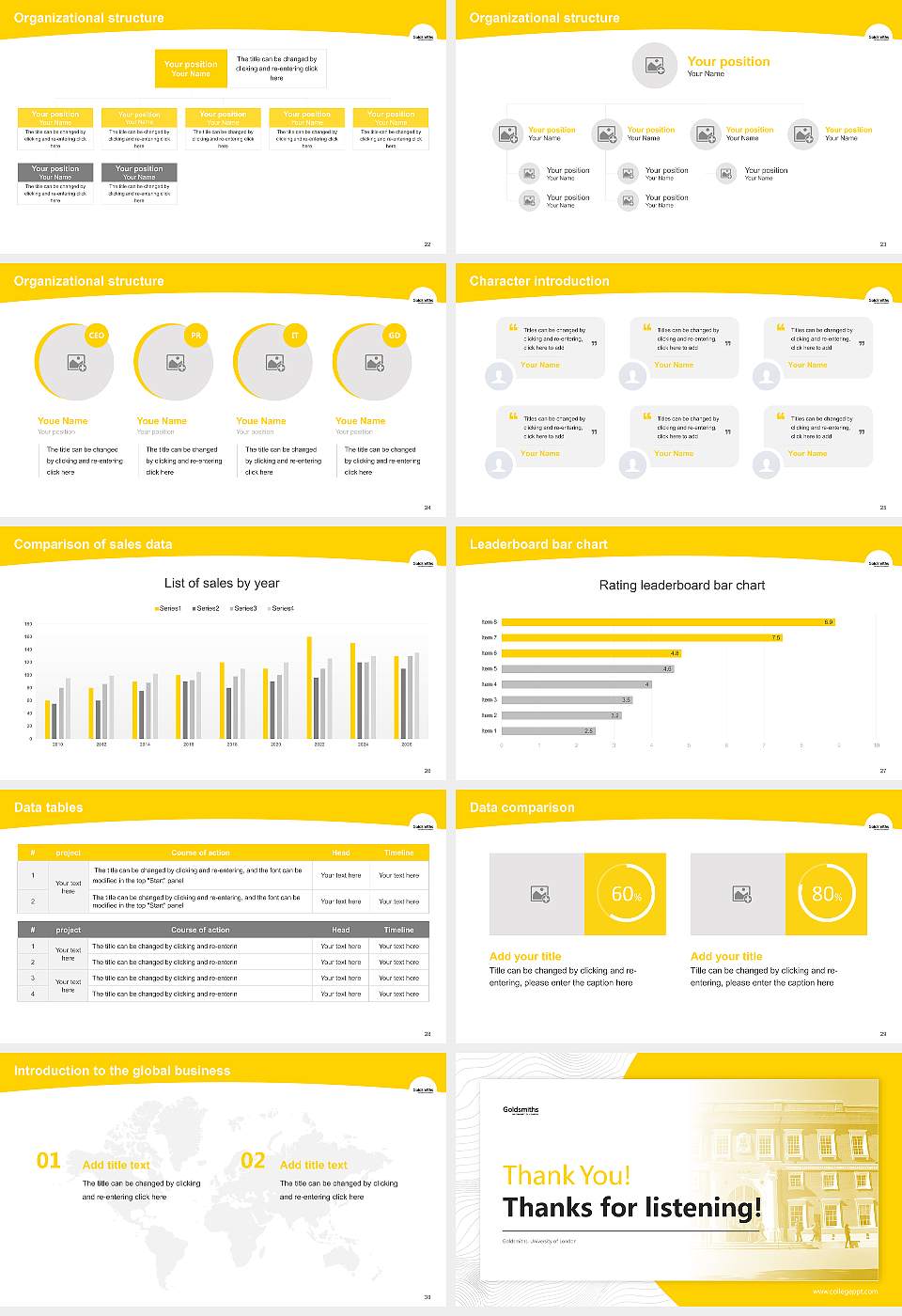 Goldsmiths, University of London Academic Presentation/Research Findings Report PPT Template16:9 ratio PPT effect preview image4