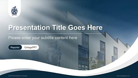 Cardiff Metropolitan University Lecture Sharing and Networking Event PPT Template