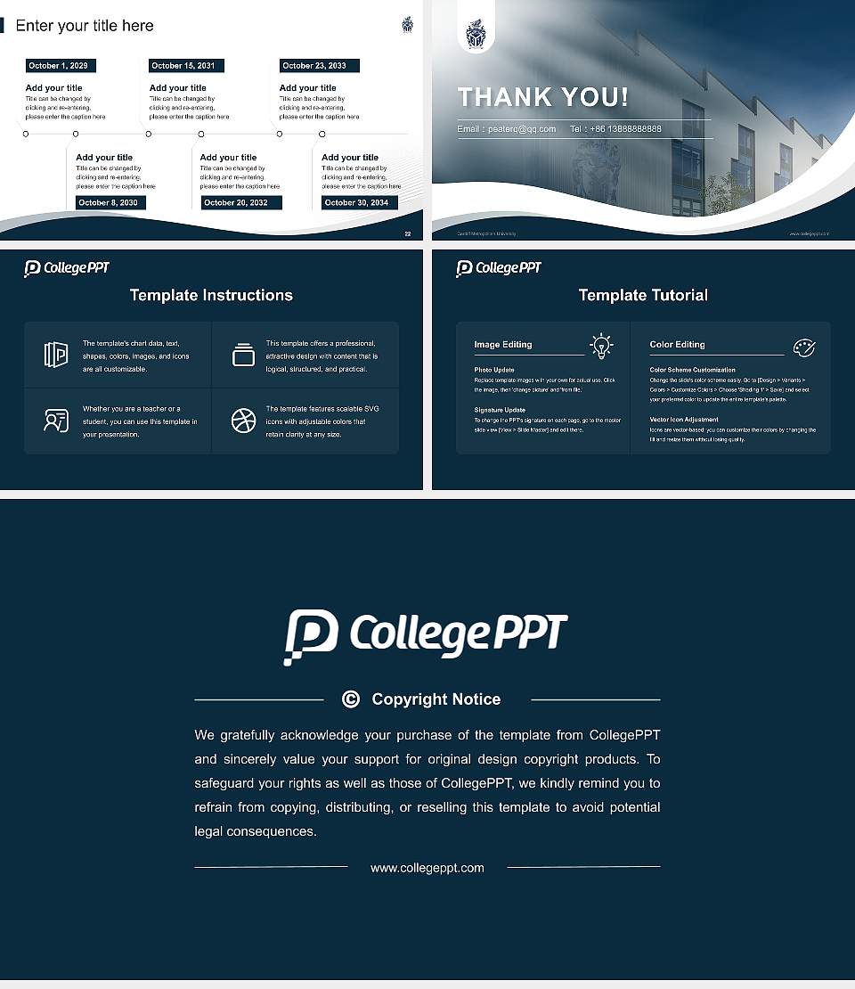 Cardiff Metropolitan University Lecture Sharing and Networking Event PPT Template16:9 ratio PPT effect preview image4