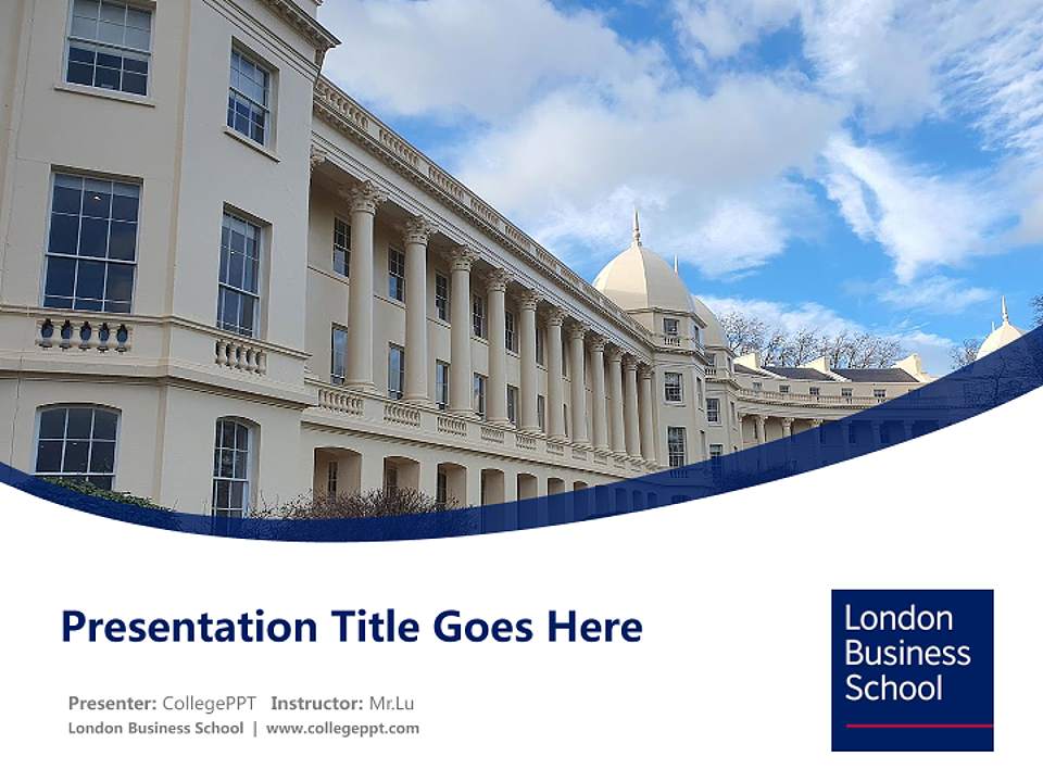 London Business School Course/Courseware Creation PPT Template4:3 ratio PPT effect preview image5