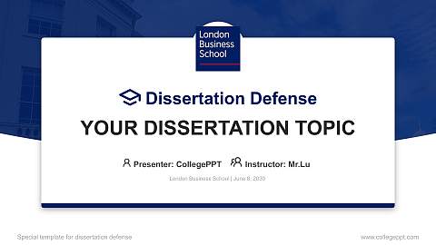 London Business School Graduation Thesis Defense PPT Template