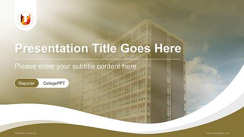Teesside University Lecture Sharing and Networking Event PPT Template