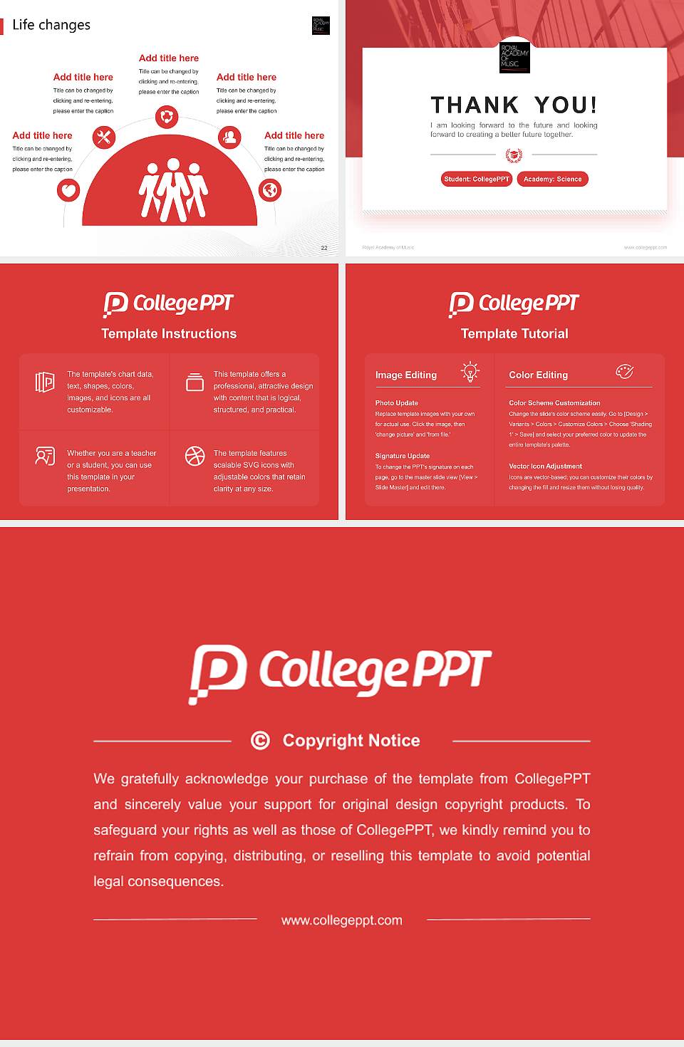 Royal Academy of Music National Scholarship Defense PPT Template4:3 ratio PPT effect preview image4