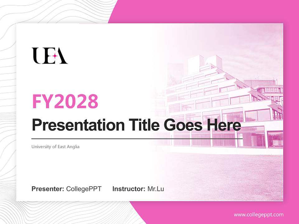 University of East Anglia Academic Presentation/Research Findings Report PPT Template4:3 ratio PPT effect preview image5