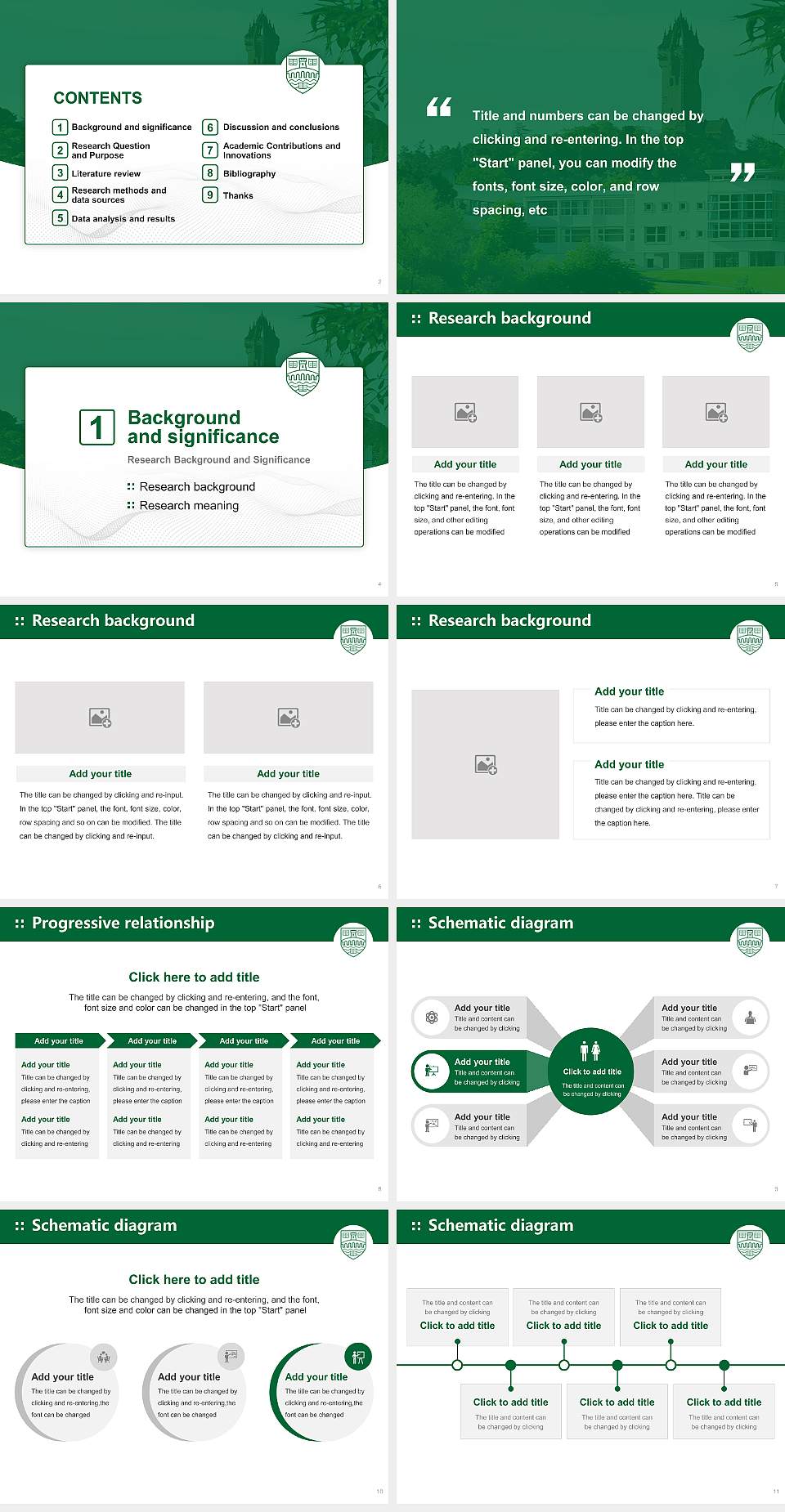 University of Stirling Graduation Thesis Defense PPT Template4:3 ratio PPT effect preview image2
