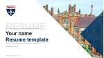 纽卡斯尔大学简历PPT模板