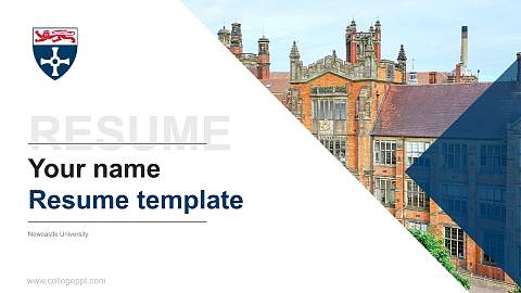 Newcastle University Resume PPT Template