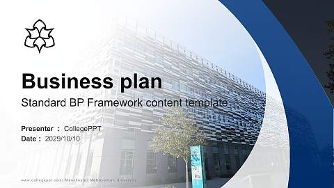 Manchester Metropolitan University Competition/Entrepreneurship Contest PPT Template