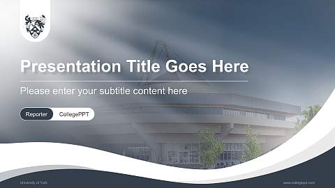 University of York Lecture Sharing and Networking Event PPT Template