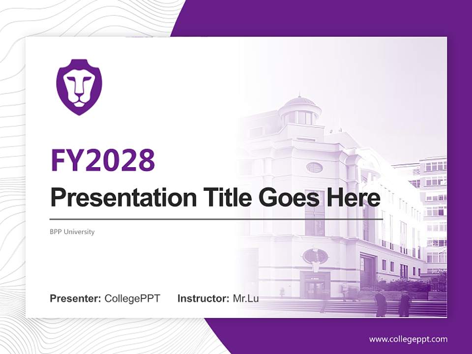 BPP University Academic Presentation/Research Findings Report PPT Template4:3 ratio PPT effect preview image5