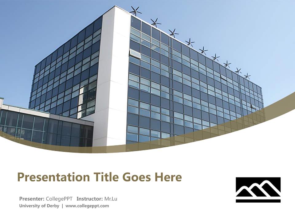 University of Derby Course/Courseware Creation PPT Template4:3 ratio PPT effect preview image5