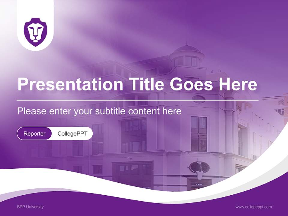 BPP University Lecture Sharing and Networking Event PPT Template4:3 ratio PPT effect preview image4