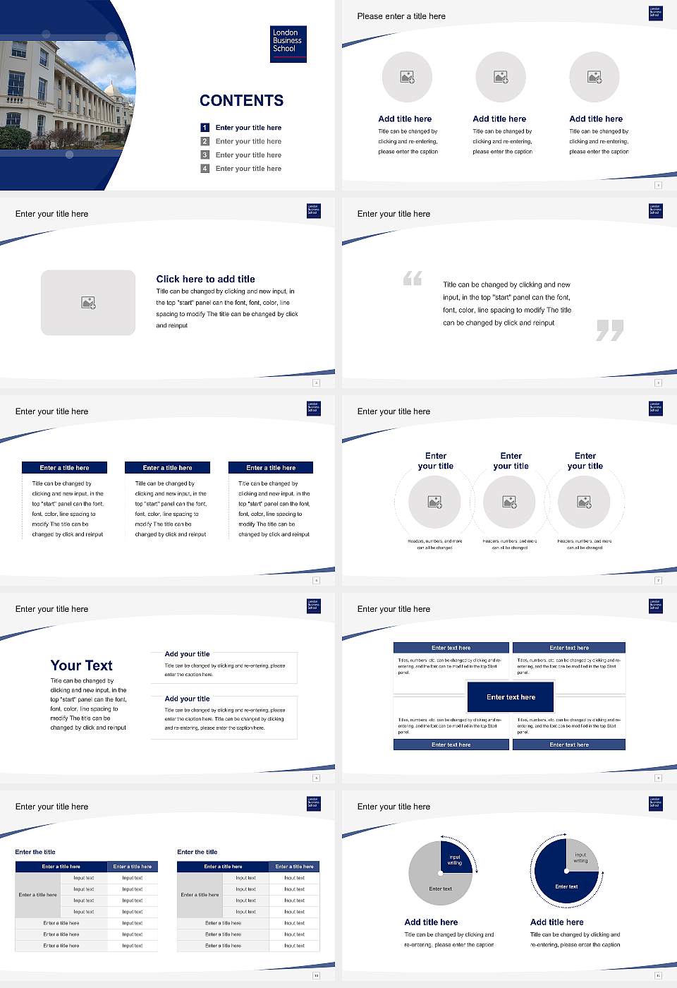 London Business School Course/Courseware Creation PPT Template16:9 ratio PPT effect preview image2