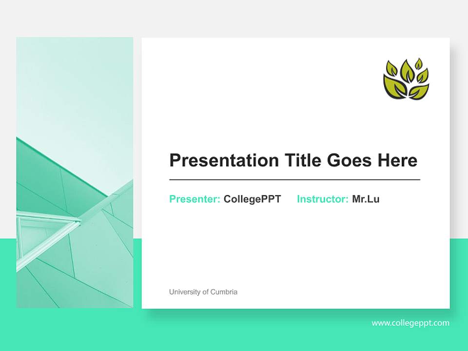 University of Cumbria General Purpose PPT Template4:3 ratio PPT effect preview image6