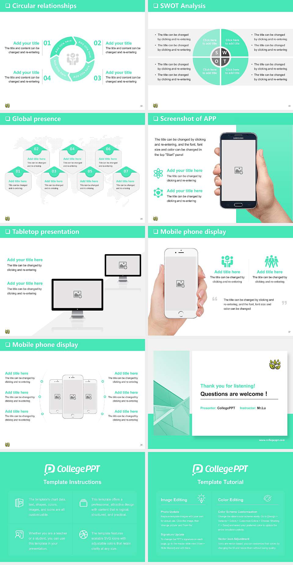 University of Cumbria General Purpose PPT Template4:3 ratio PPT effect preview image5