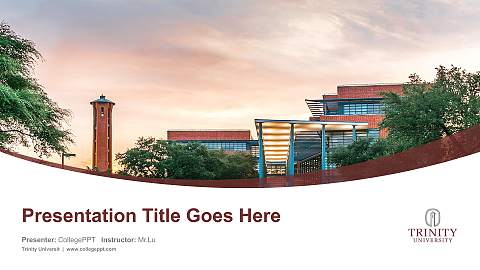 Trinity Universit Course/Courseware Creation PPT Template