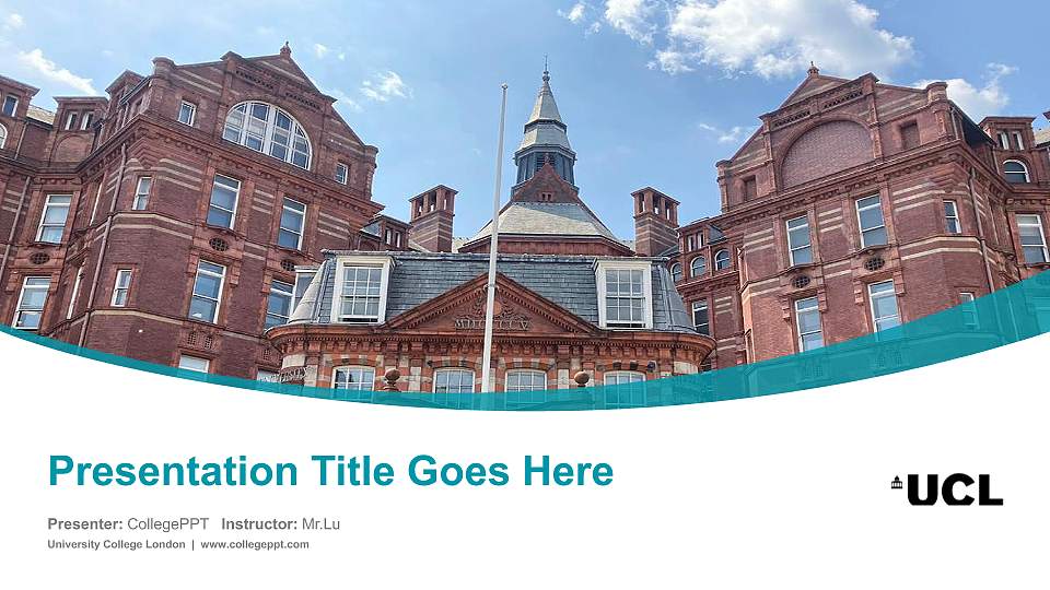 University College London Course/Courseware Creation PPT Template16:9 ratio PPT effect preview image