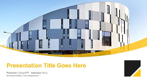 University of Suffolk Course/Courseware Creation PPT Template