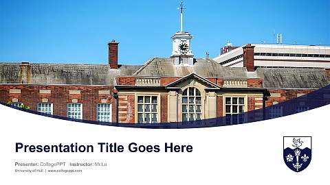 University of Hull Course/Courseware Creation PPT Template