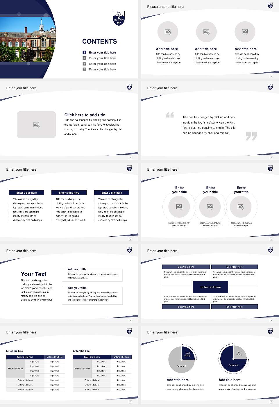 University of Hull Course/Courseware Creation PPT Template16:9 ratio PPT effect preview image2