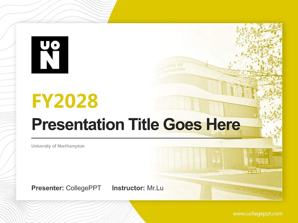 University of Northampton Academic Presentation/Research Findings Report PPT Template4:3 ratio PPT effect preview image5