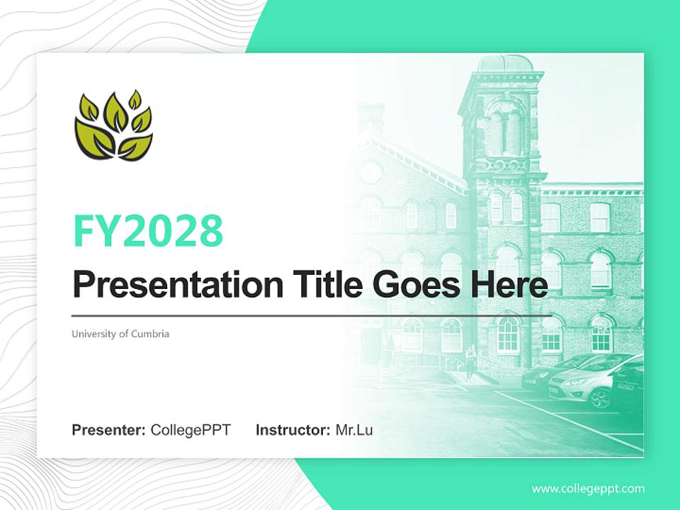 University of Cumbria Academic Presentation/Research Findings Report PPT Template4:3 ratio PPT effect preview image5
