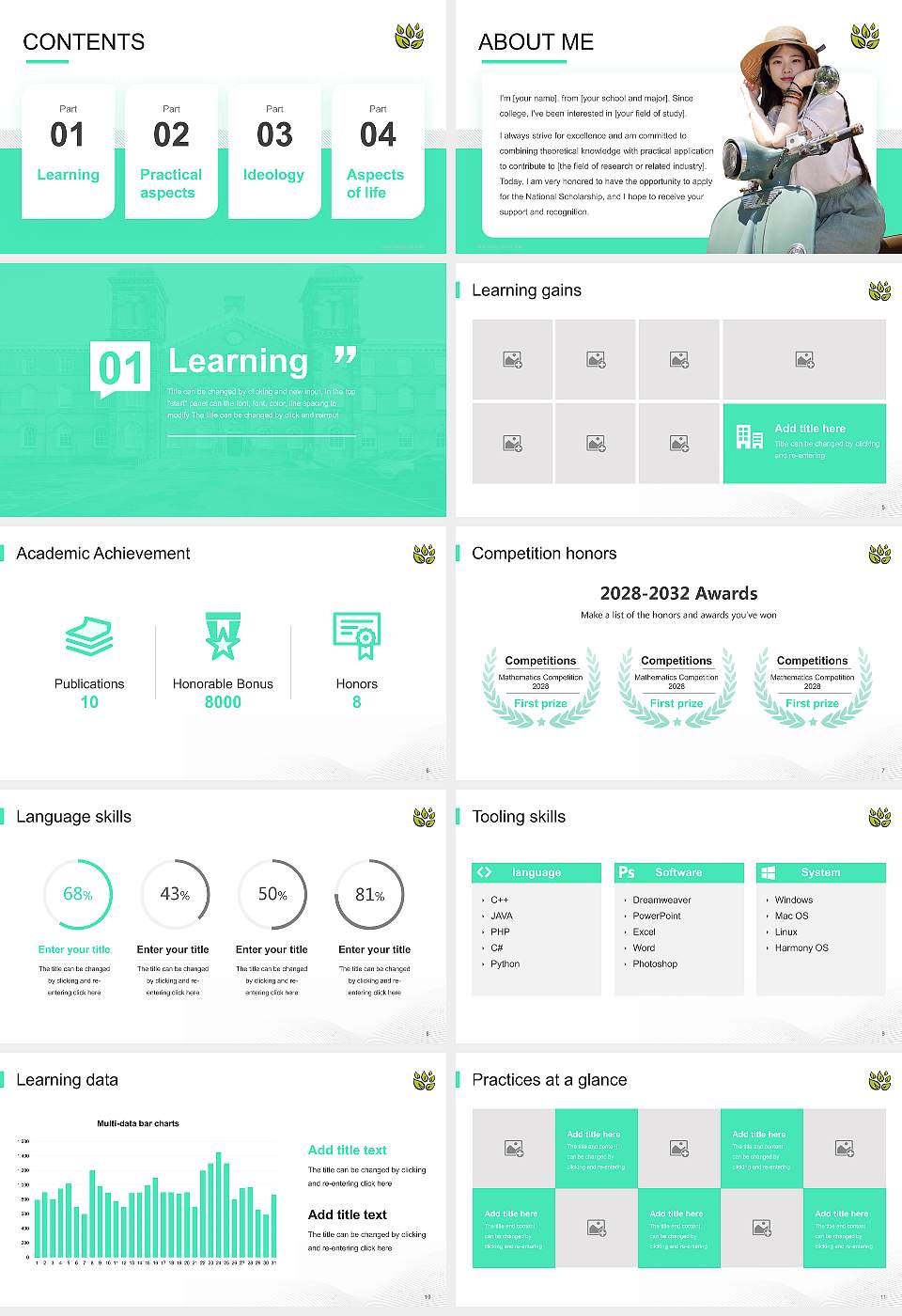 University of Cumbria National Scholarship Defense PPT Template16:9 ratio PPT effect preview image2