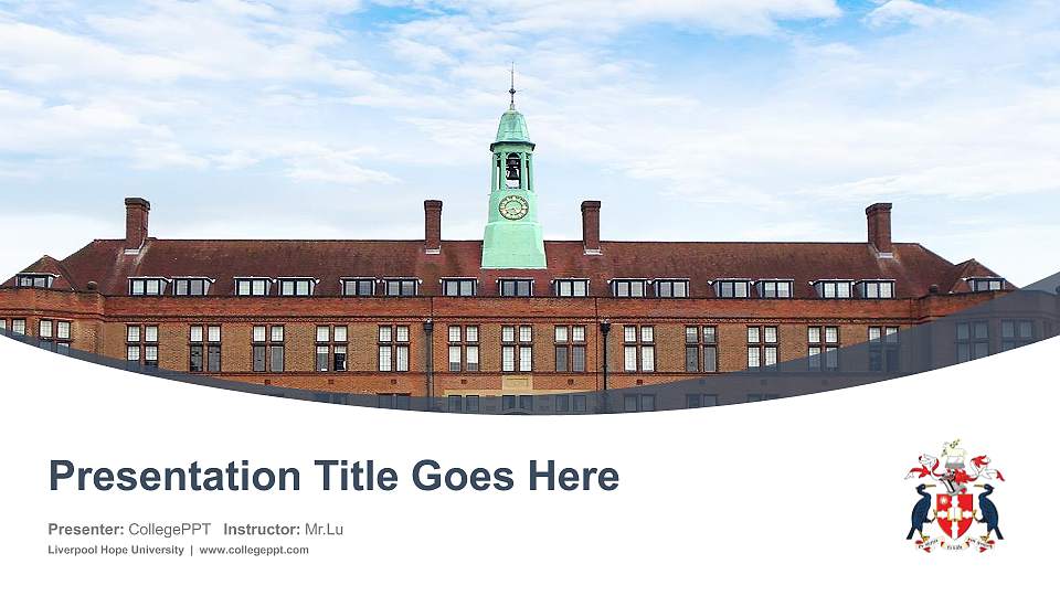 Liverpool Hope University Course/Courseware Creation PPT Template16:9 ratio PPT effect preview image