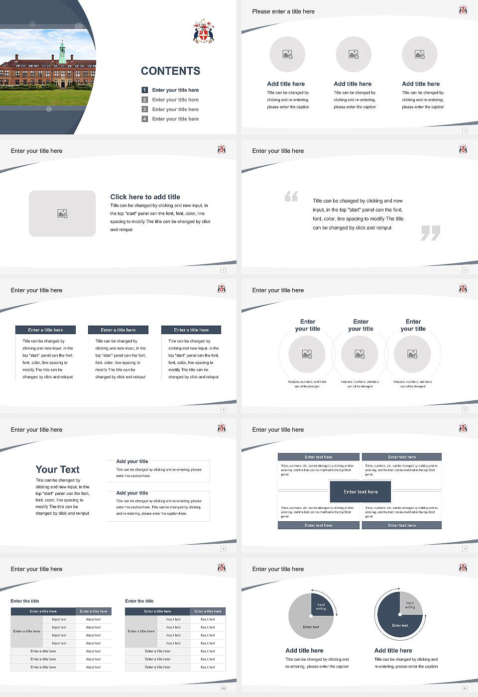 Liverpool Hope University Course/Courseware Creation PPT Template16:9 ratio PPT effect preview image2