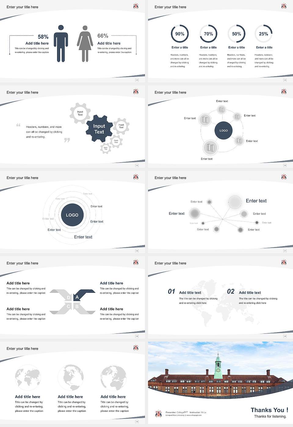 Liverpool Hope University Course/Courseware Creation PPT Template16:9 ratio PPT effect preview image4