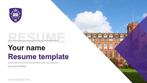 University of Sheffield Resume PPT Template