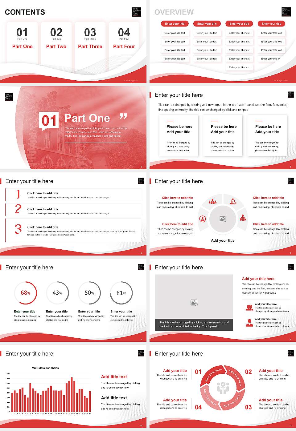 Royal Academy of Music Lecture Sharing and Networking Event PPT Template16:9 ratio PPT effect preview image2