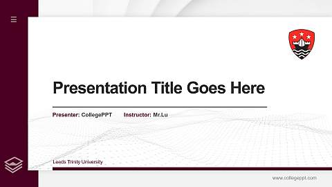 Leeds Trinity University Thesis Proposal/Graduation Defense PPT Template