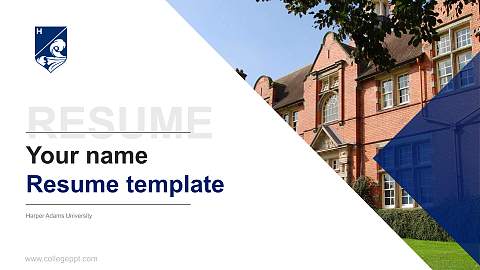 Harper Adams University Resume PPT Template