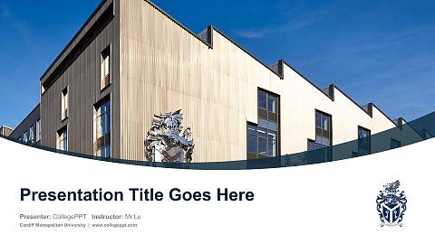 Cardiff Metropolitan University Course/Courseware Creation PPT Template