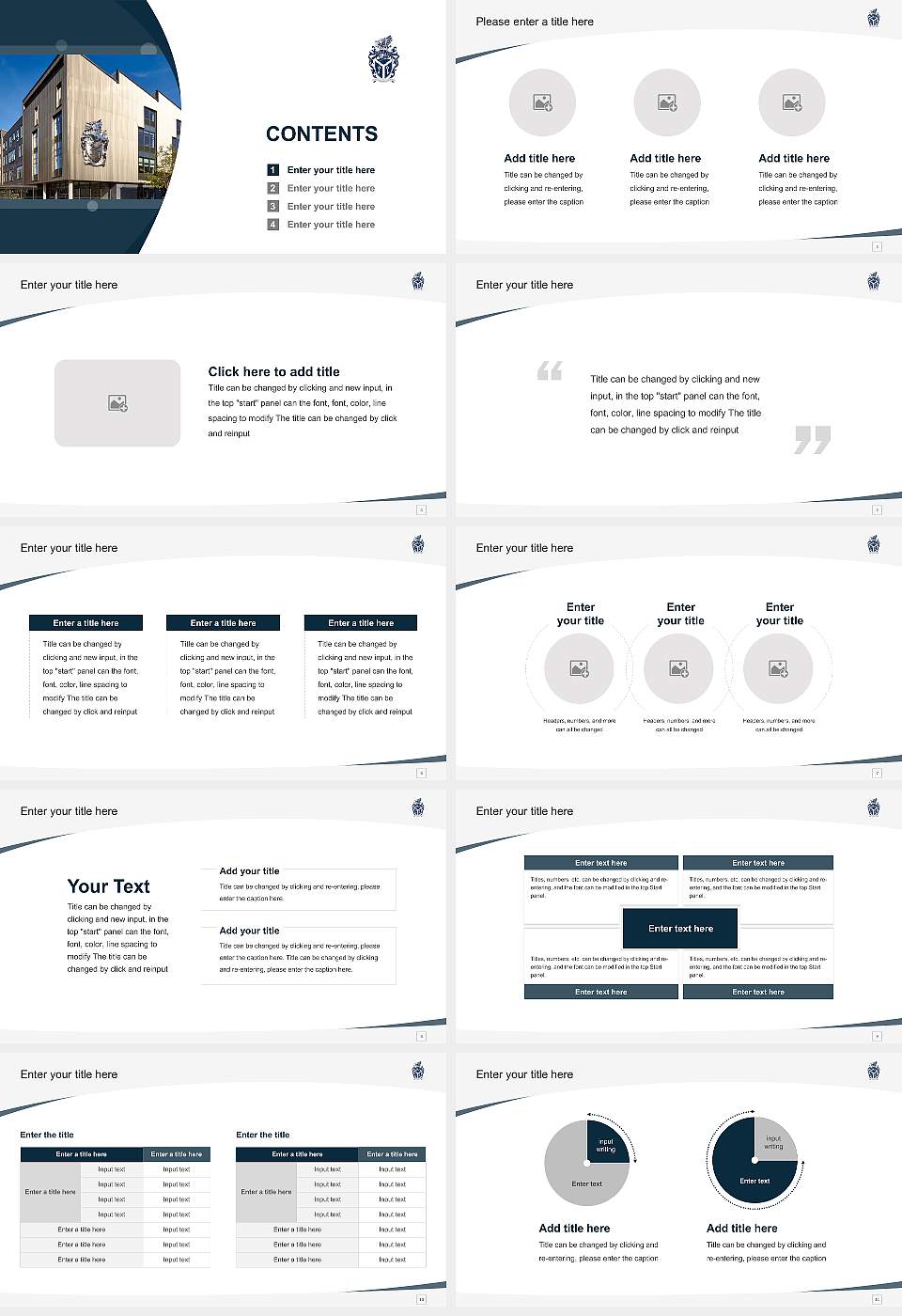 Cardiff Metropolitan University Course/Courseware Creation PPT Template16:9 ratio PPT effect preview image2