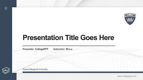 Queen Margaret University Thesis Proposal/Graduation Defense PPT Template