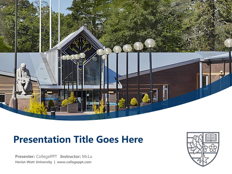 Heriot-Watt University Course/Courseware Creation PPT Template4:3 ratio PPT effect preview image5