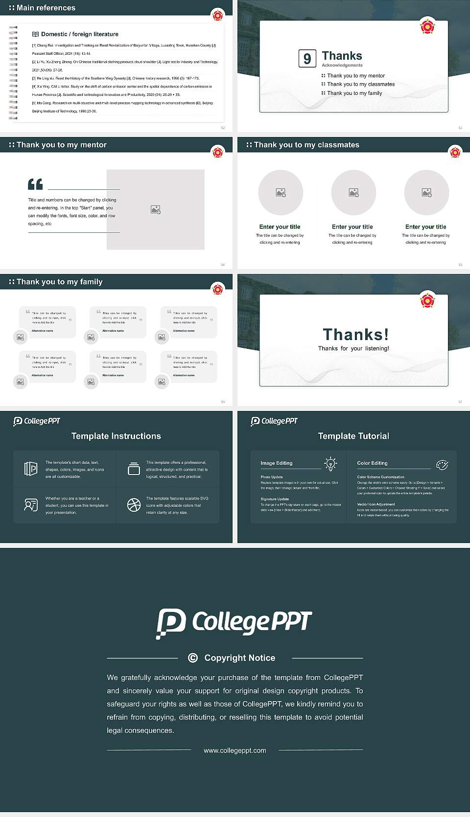Regent’s University London Graduation Thesis Defense PPT Template16:9 ratio PPT effect preview image7