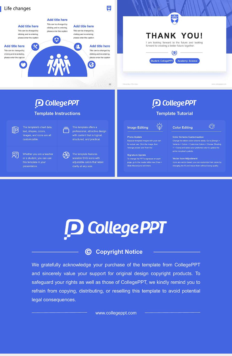 University of Dundee National Scholarship Defense PPT Template4:3 ratio PPT effect preview image4