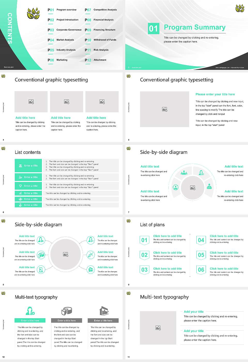 University of Cumbria Competition/Entrepreneurship Contest PPT Template16:9 ratio PPT effect preview image2