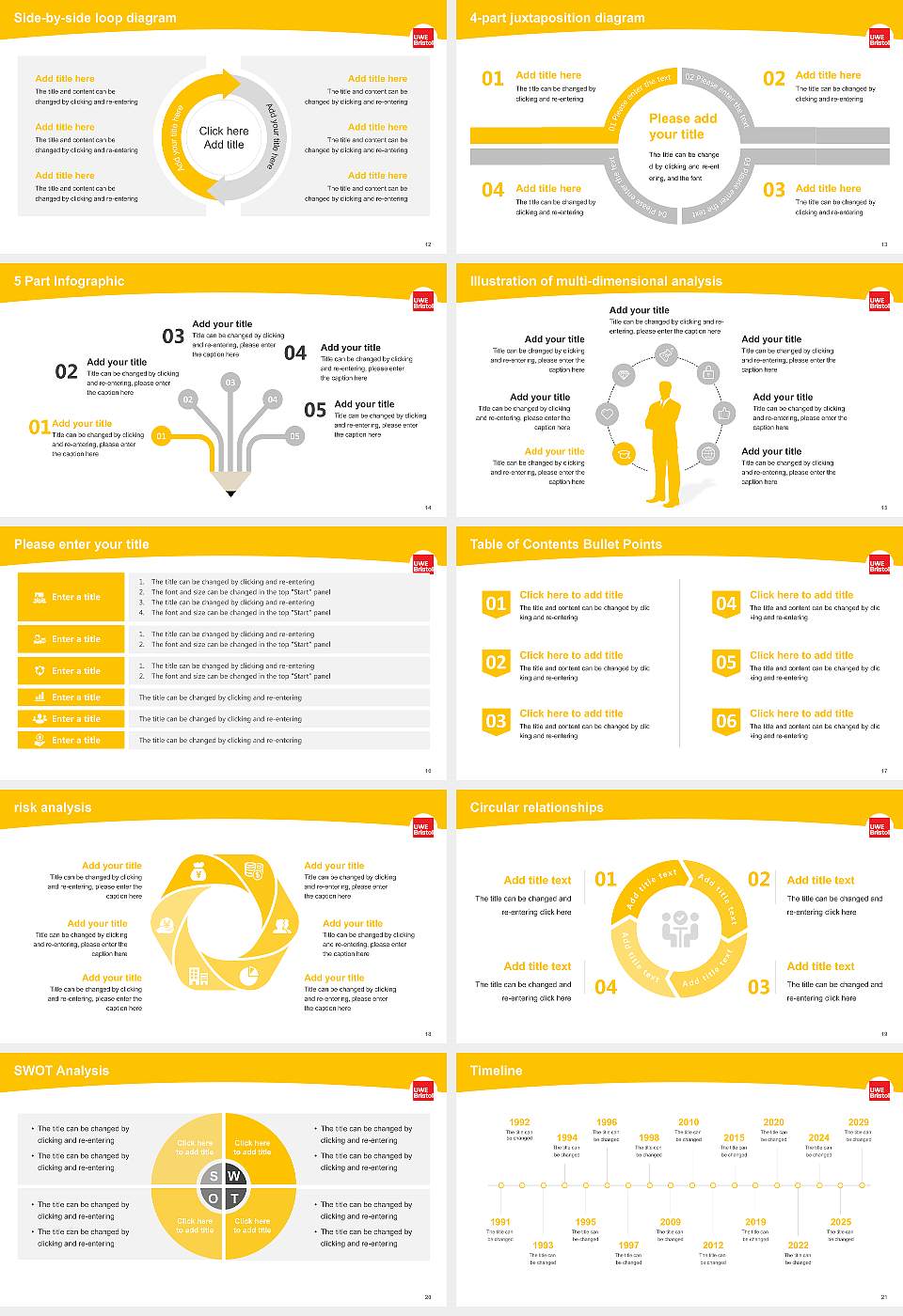 University of the West of England Academic Presentation/Research Findings Report PPT Template16:9 ratio PPT effect preview image3