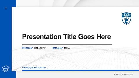 University of Southampton Thesis Proposal/Graduation Defense PPT Template
