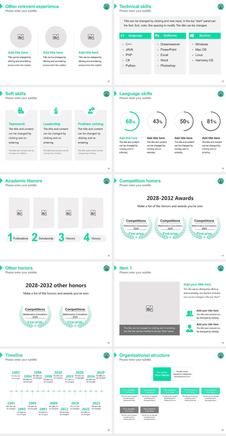 University of Exeter Resume PPT Template4:3 ratio PPT effect preview image3